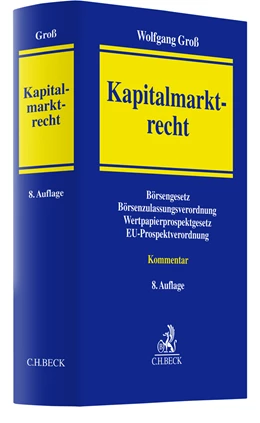 Abbildung von Groß | Kapitalmarktrecht | 8. Auflage | 2022 | beck-shop.de