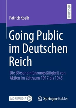 Abbildung von Kozik | Going Public im Deutschen Reich | 1. Auflage | 2021 | beck-shop.de