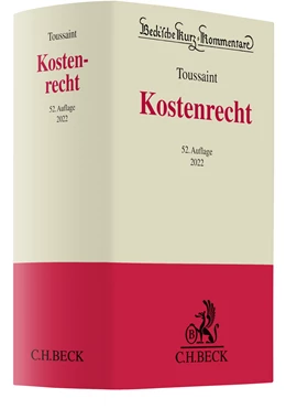 Abbildung von Toussaint | Kostenrecht: KostR | 52. Auflage | 2022 | Band 2 | beck-shop.de