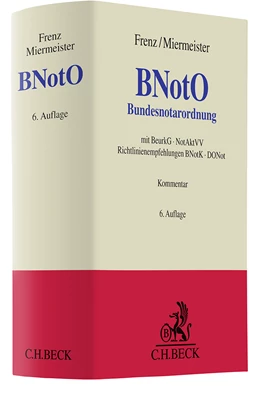 Abbildung von Frenz / Miermeister | BNotO | 6. Auflage | 2024 | beck-shop.de