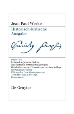 Abbildung von Straub / Pfotenhauer | Leben des Quintus Fixlein, aus funfzehn Zettelkästen gezogen | 1. Auflage | 2020 | beck-shop.de