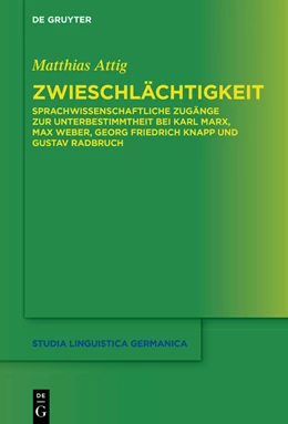 Abbildung von Attig | Zwieschlächtigkeit | 1. Auflage | 2021 | beck-shop.de