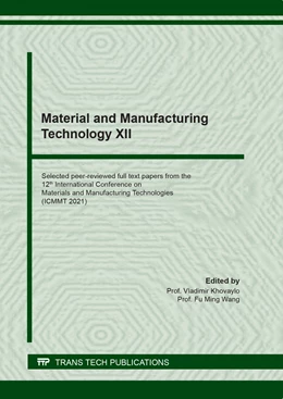 Abbildung von Khovaylo / Wang | Material and Manufacturing Technology XII | 1. Auflage | 2021 | beck-shop.de