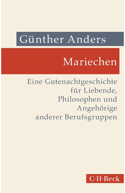 Cover: Günther Anders, Mariechen