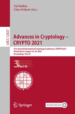 Abbildung von Malkin / Peikert | Advances in Cryptology - CRYPTO 2021 | 1. Auflage | 2021 | beck-shop.de