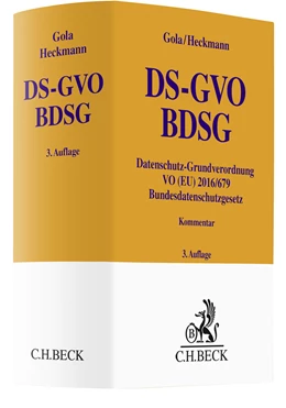 Abbildung von Gola / Heckmann | Datenschutz-Grundverordnung, Bundesdatenschutzgesetz: DS-GVO, BDSG | 3. Auflage | 2022 | beck-shop.de