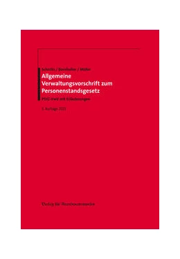 Abbildung von Schmitz / Bornhofen | Allgemeine Verwaltungsvorschrift zum Personenstandsgesetz | 3. Auflage | 2021 | beck-shop.de