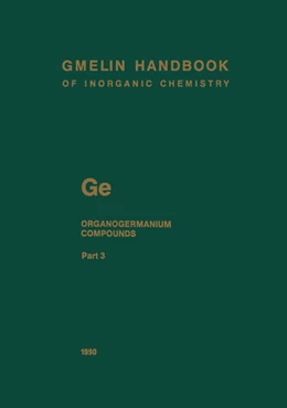 Abbildung von Glocking / Krüerke | Ge. Organogermanium Compounds | 8. Auflage | 2019 | beck-shop.de