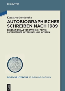 Abbildung von Norkowska | Autobiographisches Schreiben nach 1989 | 1. Auflage | 2020 | beck-shop.de