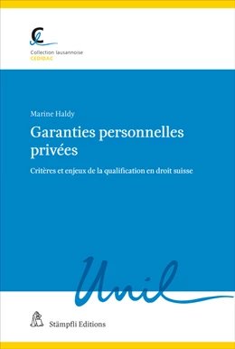 Abbildung von Haldy | Les garanties personnelles privées | 1. Auflage | 2022 | 112 | beck-shop.de