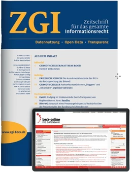 Abbildung von ZGI • Zeitschrift für das gesamte Informationsrecht | 1. Auflage | 2024 | beck-shop.de