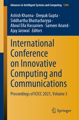 Abbildung von Khanna / Gupta | International Conference on Innovative Computing and Communications | 1. Auflage | 2021 | beck-shop.de