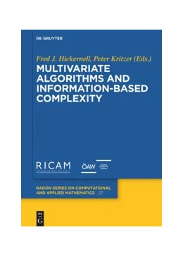 Abbildung von Hickernell / Kritzer | Multivariate Algorithms and Information-Based Complexity | 1. Auflage | 2020 | beck-shop.de