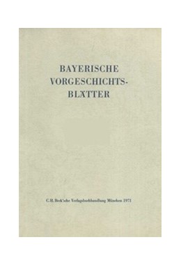 Cover:, Bayerische Vorgeschichtsblätter 2021