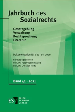 Abbildung von Udsching / Rolfs | Jahrbuch des Sozialrechts • Band 42 | 1. Auflage | 2021 | beck-shop.de