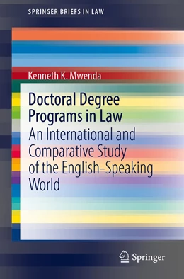 Abbildung von Mwenda | Doctoral Degree Programs in Law | 1. Auflage | 2021 | beck-shop.de