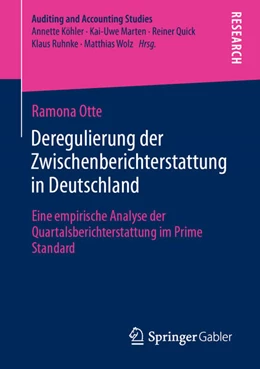 Abbildung von Otte | Deregulierung der Zwischenberichterstattung in Deutschland | 1. Auflage | 2021 | beck-shop.de