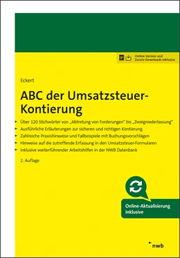 Abbildung von Eckert | ABC der Umsatzsteuer-Kontierung | 2. Auflage | 2022 | beck-shop.de