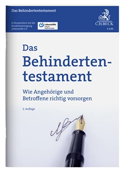 Abbildung von Das Behindertentestament | 2. Auflage | 2022 | beck-shop.de