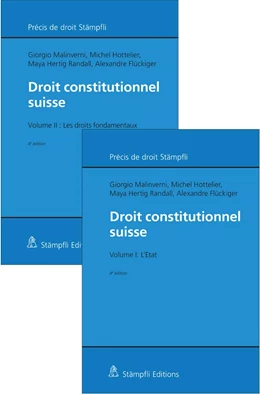 Abbildung von Malinverni / Hottelier | Droit constitutionnel suisse vol. I & II (Set) | 4. Auflage | 2021 | beck-shop.de