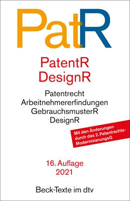 Abbildung von Patent- und Designrecht: PatR | 16. Auflage | 2022 | 5563 | beck-shop.de