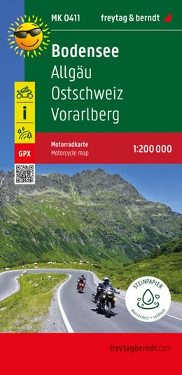 Abbildung von Bodensee, Motorradkarte 1:200.000, freytag & berndt | 1. Auflage | 2022 | beck-shop.de