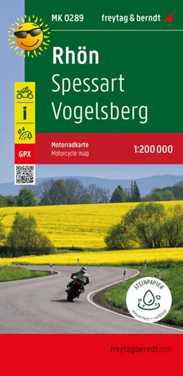 Abbildung von Freytag & Berndt | Rhön, Motorradkarte 1:200.000, freytag & berndt | 1. Auflage | 2023 | beck-shop.de