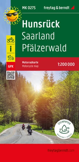 Abbildung von Freytag & Berndt | Hunsrück, Motorradkarte 1:200.000, freytag & berndt | 1. Auflage | 2023 | beck-shop.de