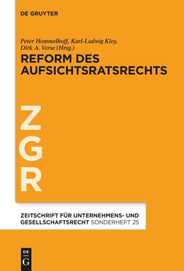 Abbildung von Hommelhoff / Kley | Reform des Aufsichtsratsrechts | 1. Auflage | 2021 | beck-shop.de