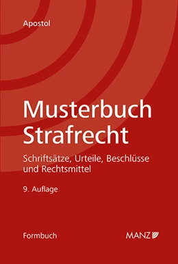 Abbildung von Apostol | Musterbuch Strafrecht | 9. Auflage | 2021 | beck-shop.de