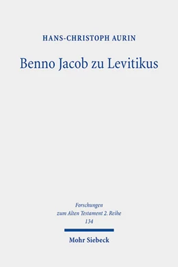 Abbildung von Aurin | Benno Jacob zu Levitikus | 1. Auflage | 2022 | 134 | beck-shop.de