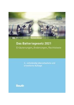 Abbildung von Ahlhaus / Öttinger | Das Batteriegesetz 2021 | 2. Auflage | 2021 | beck-shop.de