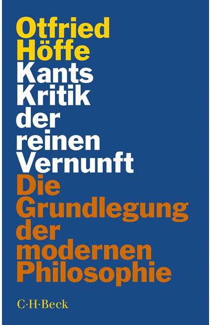 Cover: Otfried Höffe, Kants Kritik der reinen Vernunft