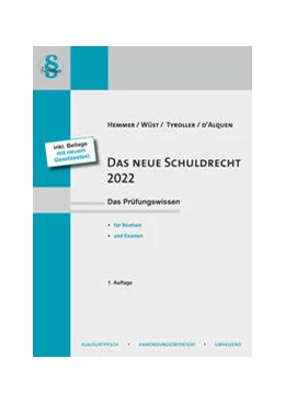 Abbildung von Hemmer / Wüst | Das Neue Schuldrecht 2022 | 1. Auflage | 2021 | beck-shop.de
