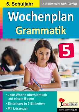 Abbildung von Kohl-Verlag | Wochenplan Grammatik / Klasse 5 | 1. Auflage | 2022 | beck-shop.de