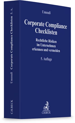 Abbildung von Umnuß | Corporate Compliance Checklisten | 5. Auflage | 2022 | beck-shop.de