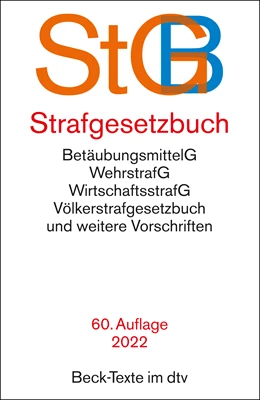 Abbildung von Strafgesetzbuch: StGB | 60. Auflage | 2022 | 5007 | beck-shop.de