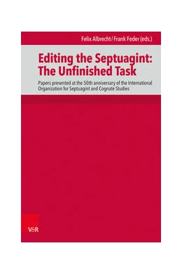 Abbildung von Albrecht / Feder | Editing the Septuagint: The Unfinished Task | 1. Auflage | 2022 | beck-shop.de