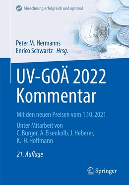 Abbildung von Hermanns / Schwartz (Hrsg.) | UV-GOÄ 2022 Kommentar | 21. Auflage | 2022 | beck-shop.de
