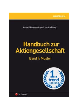 Abbildung von Gratzl / Hausmaninger | Handbuch zur Aktiengesellschaft / Handbuch zur Aktiengesellschaft, Band II | 1. Auflage | 2018 | beck-shop.de