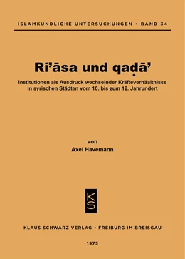 Abbildung von Havemann | Ri'asa und qada' | 1. Auflage | 2021 | beck-shop.de