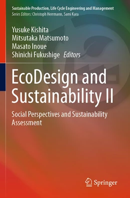 Abbildung von Kishita / Matsumoto | EcoDesign and Sustainability II | 1. Auflage | 2021 | beck-shop.de