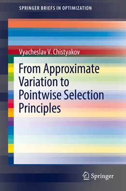 Abbildung von Chistyakov | From Approximate Variation to Pointwise Selection Principles | 1. Auflage | 2021 | beck-shop.de
