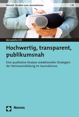 Abbildung von Uth | Hochwertig, transparent, publikumsnah | 1. Auflage | 2021 | beck-shop.de