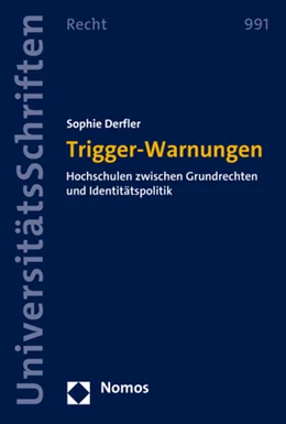 Abbildung von Derfler | Trigger-Warnungen | 1. Auflage | 2021 | 991 | beck-shop.de
