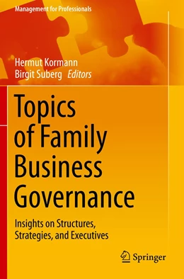 Abbildung von Kormann / Suberg | Topics of Family Business Governance | 1. Auflage | 2021 | beck-shop.de