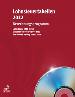 Abbildung von Lohnsteuertabellen 2022 • CD-ROM | | 2022 | beck-shop.de