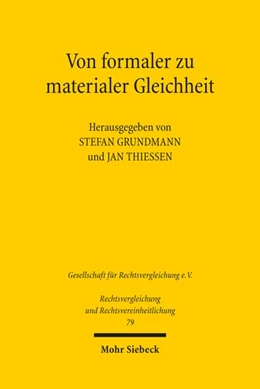 Abbildung von Grundmann / Thiessen | Von formaler zu materialer Gleichheit | 1. Auflage | 2022 | beck-shop.de