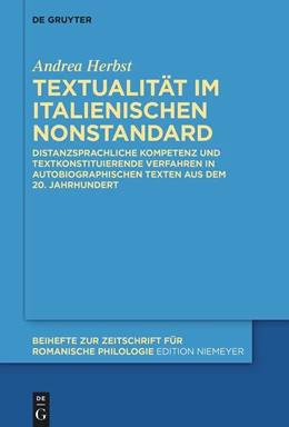 Abbildung von Herbst | Textualität im italienischen Nonstandard | 1. Auflage | 2022 | beck-shop.de