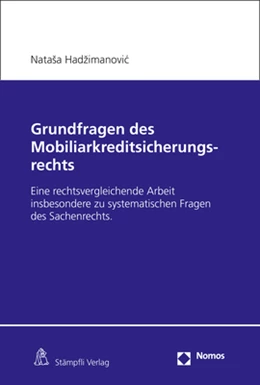 Abbildung von Hadzimanovic | Grundfragen des Mobiliarkreditsicherungsrechts | 1. Auflage | 2022 | beck-shop.de